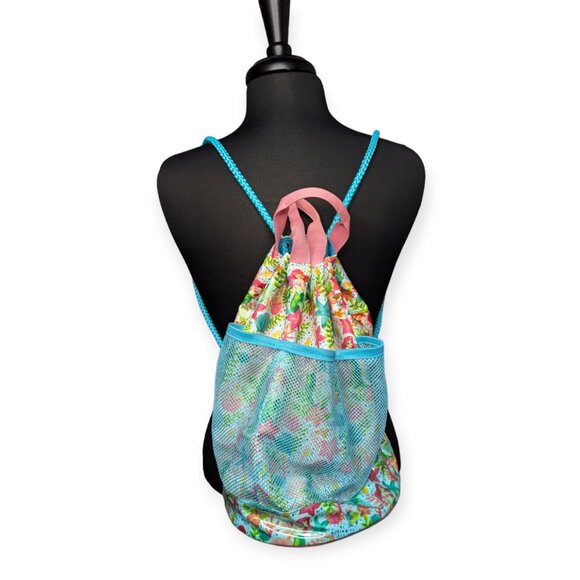 Disney Little Mermaid Circle Drawstring Beach Pool Bag - Picture 1 of 11